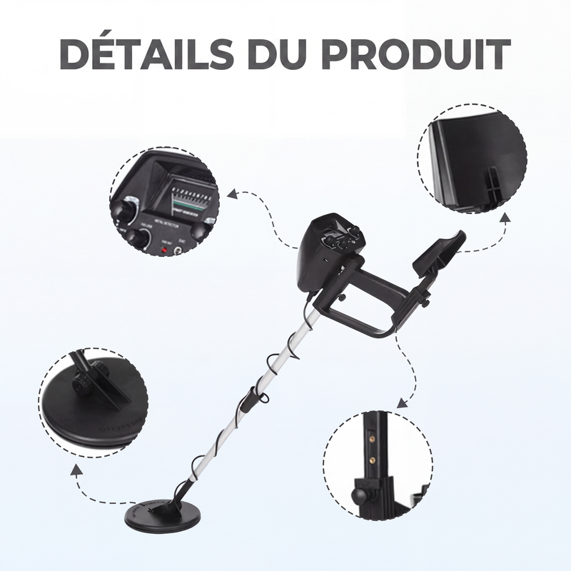 🔍 PROMO LIMITÉE 50% DE RÉDUCTION ! ⚡ Détecteur de Métaux Souterrain d’Entrée de Gamme – Léger, Stable, Simple d’Utilisation ✨