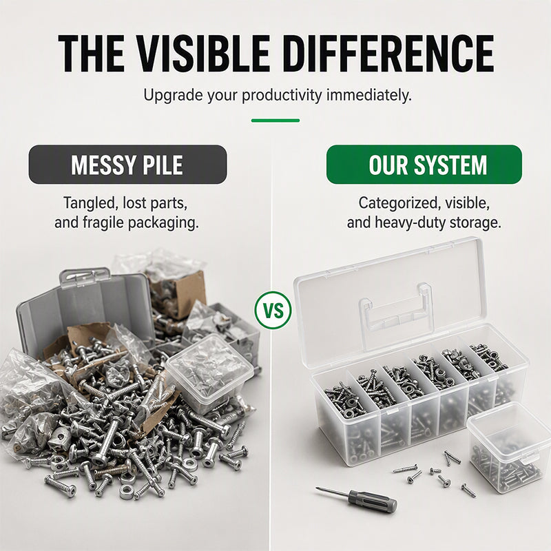 🔧 PROMO FLASH : 50% DE RÉDUCTION ! Organiseur de Quincaillerie Portable – Grilles Modulables & PP Haute Résistance – Type A/B for Atelier Pro ✨