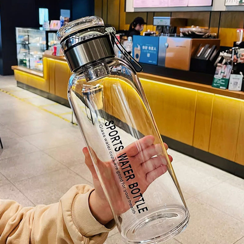 💧 PROMO FLASH : 50% DE RÉDUCTION ! Bouteille en Verre 750/1000 ml – Filtre à Thé Inox & Housse Isolante Anti-Fuite for Hydratation Nomade 🍵✨