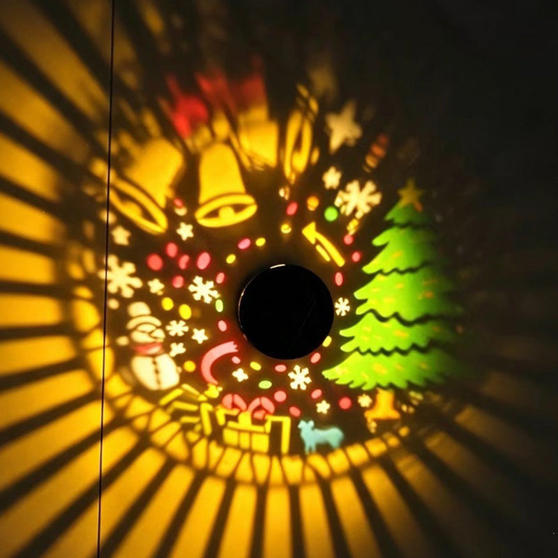 ☀️ Lampe murale solaire décorative : Motifs lumineux festifs, IP65, Allumage automatique la nuit