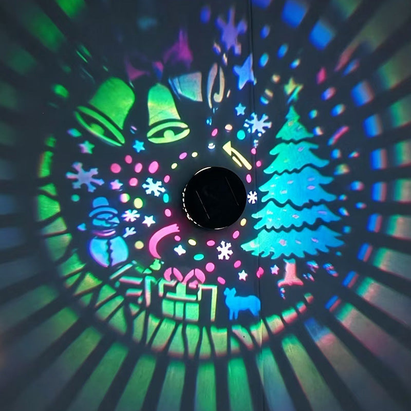 ☀️ Lampe murale solaire décorative : Motifs lumineux festifs, IP65, Allumage automatique la nuit