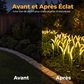 Lumières de jardin décoratives solaires en forme de queue de renard