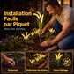 Lumières de jardin décoratives solaires en forme de queue de renard