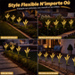 Lumières de jardin décoratives solaires en forme de queue de renard