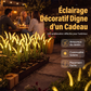 Lumières de jardin décoratives solaires en forme de queue de renard