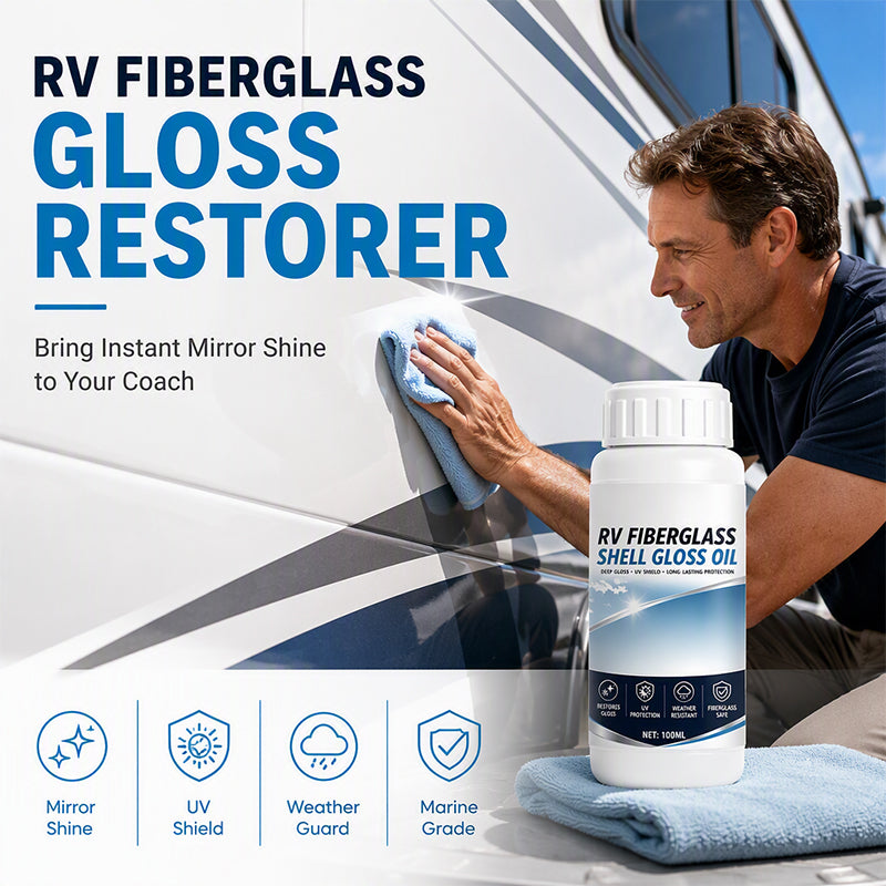 🛡️ PROMO FLASH -50 % ! 🚐 Rénovateur Carrosserie Camping-Car – Ravive la Brillance, Protège contre les UV & les Conditions Extérieures 💎