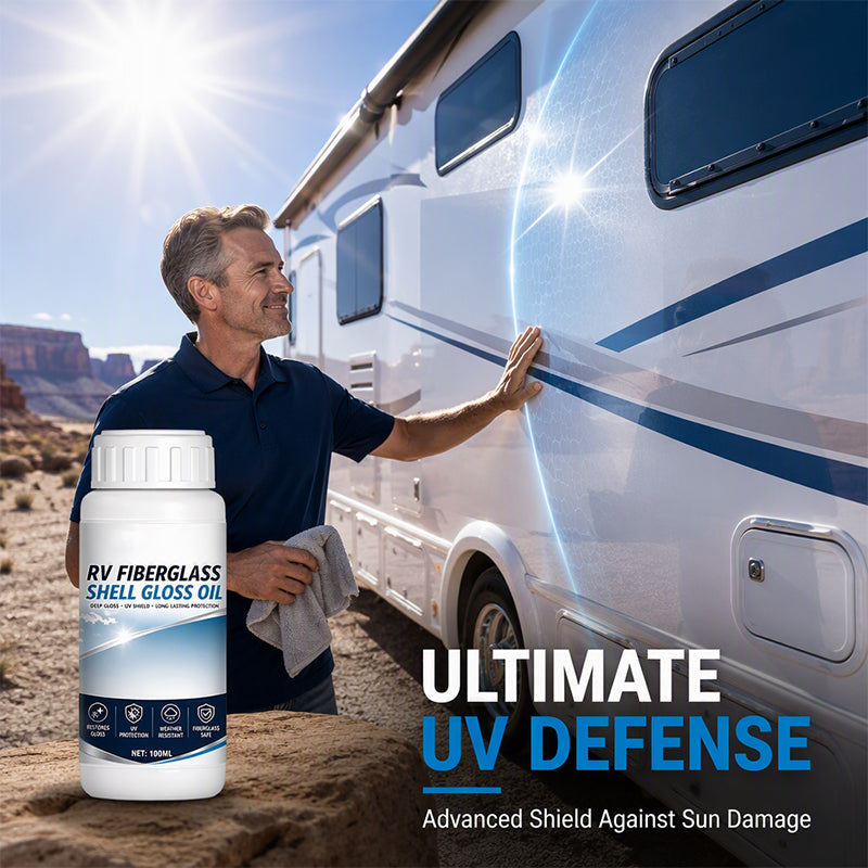 🛡️ PROMO FLASH -50 % ! 🚐 Rénovateur Carrosserie Camping-Car – Ravive la Brillance, Protège contre les UV & les Conditions Extérieures 💎
