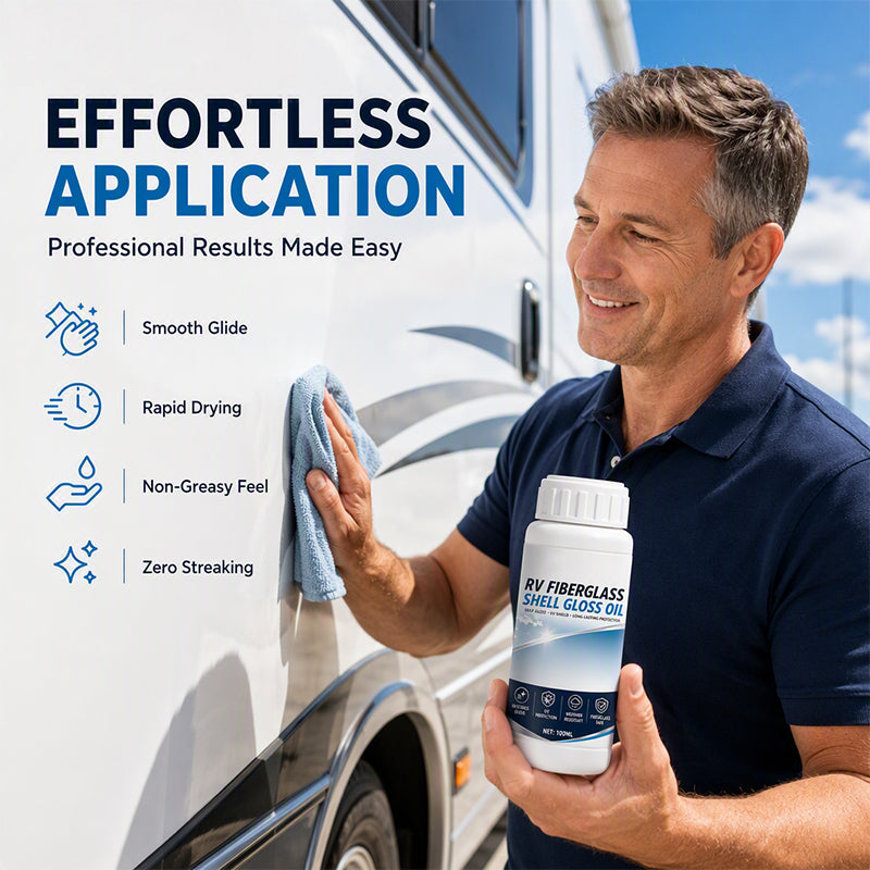 🛡️ PROMO FLASH -50 % ! 🚐 Rénovateur Carrosserie Camping-Car – Ravive la Brillance, Protège contre les UV & les Conditions Extérieures 💎