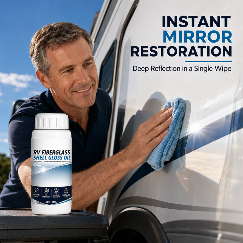 🛡️ PROMO FLASH -50 % ! 🚐 Rénovateur Carrosserie Camping-Car – Ravive la Brillance, Protège contre les UV & les Conditions Extérieures 💎