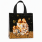 🎉 Soldes 2026 — Plus de 12 000 vendus !🎄 Sac Cadeau de Noël en Non-Tissé Noir – Détails Dorure Or Réutilisable ✨