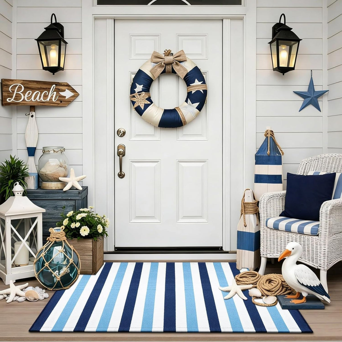 🚪 OFFRE À DURÉE LIMITÉE : -50 % ! ✨ Paillasson rayé antidérapant, résistant aux taches, durable et disponible en plusieurs tailles ✨