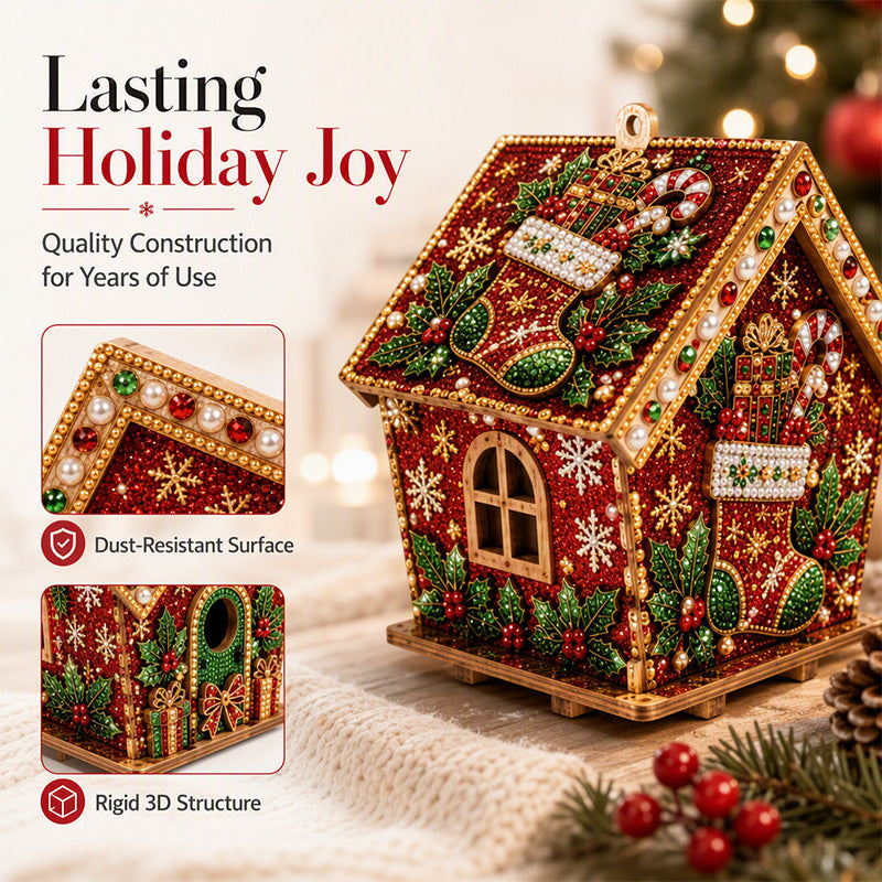 🎨 50% DE RÉDUCTION ! 🎄Kit de peinture de Noël « Pearl Art » en 3D à réaliser soi-même.✨