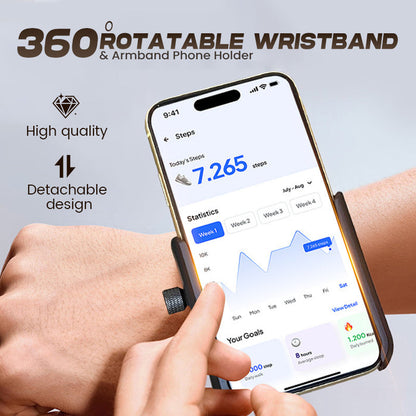 📢📢40 % DE RÉDUCTION !! ⏰Support de Téléphone Rotatif à 360° – Bracelet & Brassard 2-en-1 for Mains Libres en Course et Livraison 💪✨