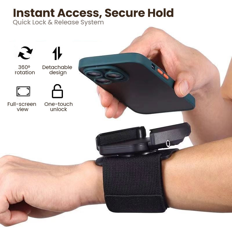 📢📢40 % DE RÉDUCTION !! ⏰Support de Téléphone Rotatif à 360° – Bracelet & Brassard 2-en-1 for Mains Libres en Course et Livraison 💪✨