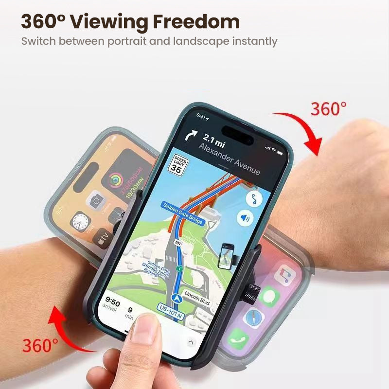 📢📢40 % DE RÉDUCTION !! ⏰Support de Téléphone Rotatif à 360° – Bracelet & Brassard 2-en-1 for Mains Libres en Course et Livraison 💪✨