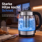 💥 PROMO -50% ! Bouilloire en verre 2L – Sécurisée, Filtre à Thé, Design Épuré ✨