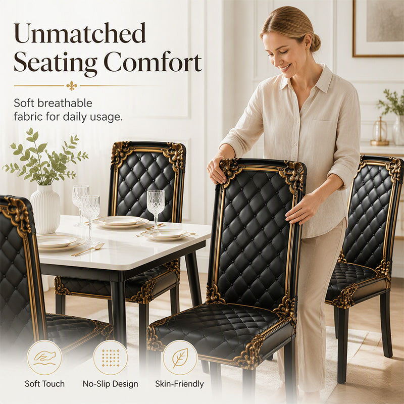 🪑 ACHETEZ 1, OBTENEZ 1 GRATUIT! 🧼 Housse de chaise extensible – Lavable & ajustable ✨