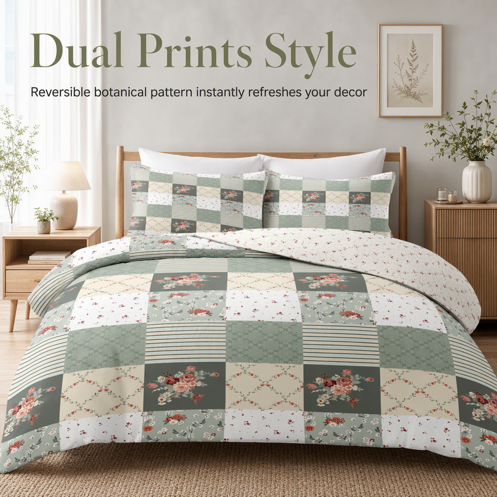 🛏️ 50 % DE RÉDUCTION ! 🌸 Linge de lit à motifs floraux – Doux, confortable et utilisable toute l'année ✨