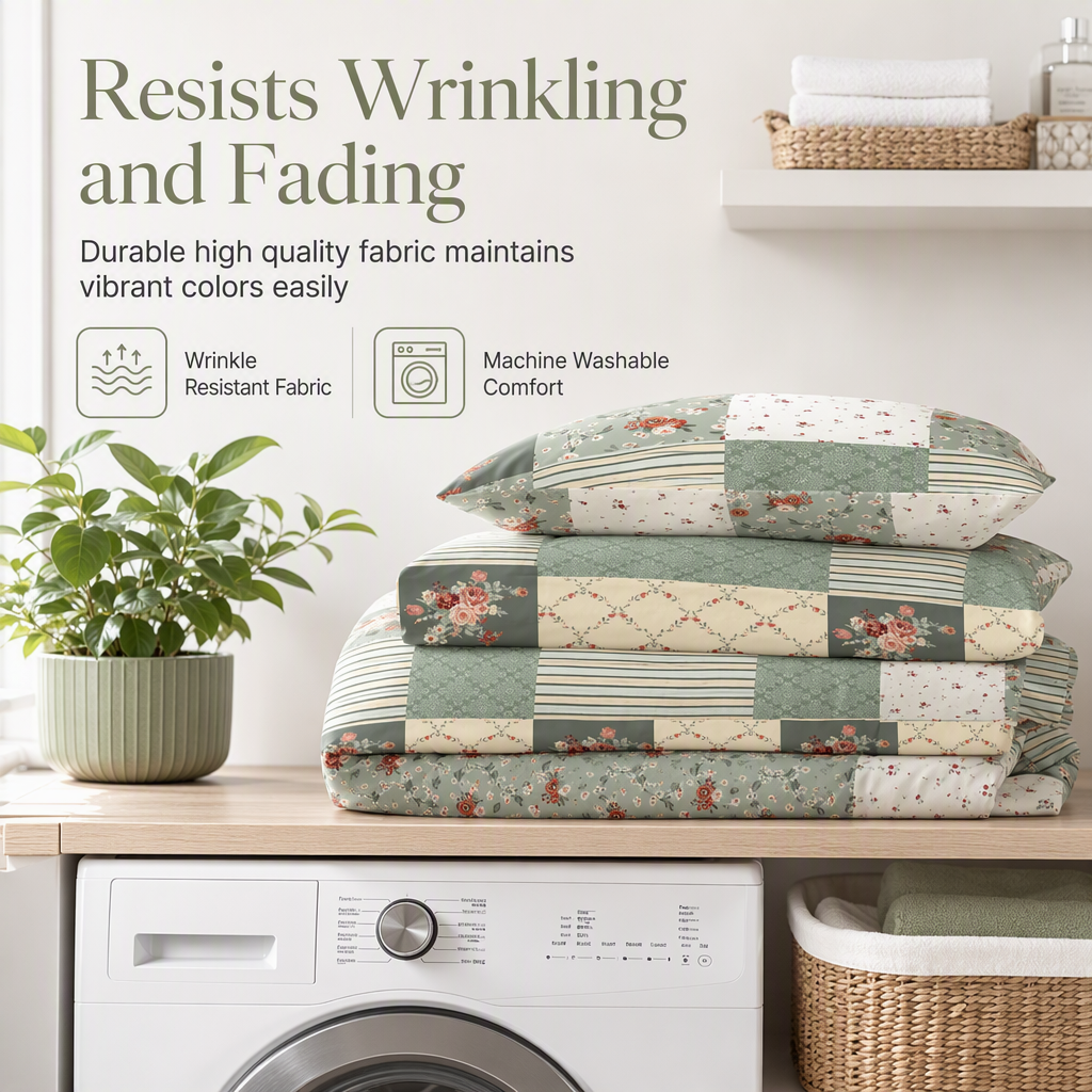 🛏️ 50 % DE RÉDUCTION ! 🌸 Linge de lit à motifs floraux – Doux, confortable et utilisable toute l'année ✨