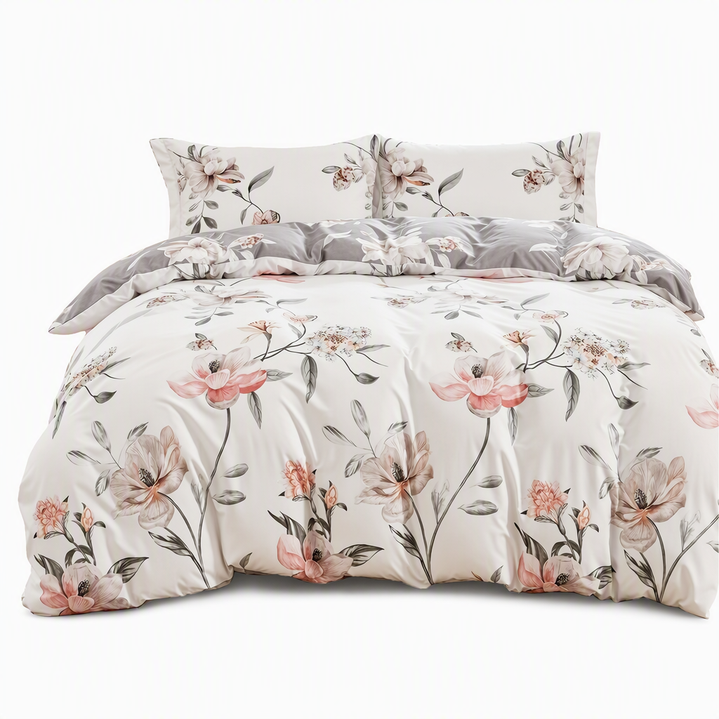 🛏️ 50 % DE RÉDUCTION ! 🌸 Linge de lit à motifs floraux – Doux, confortable et utilisable toute l'année ✨