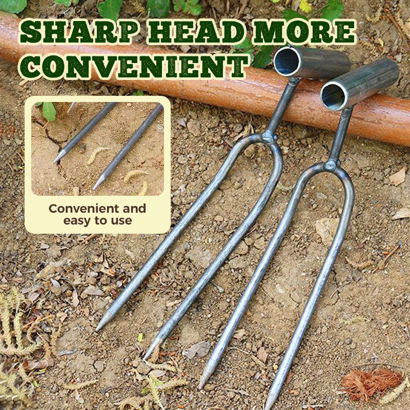 Outil Compact de Désherbage de Jardin à 2 Dents