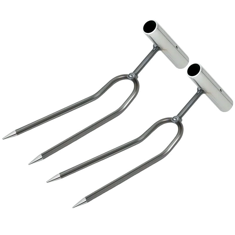 Outil Compact de Désherbage de Jardin à 2 Dents