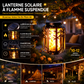 ☀️ Lanterne solaire à flamme vacillante – étanche et automatique – lumière chaude réaliste, parfaite pour les terrasses, les jardins ou les allées – aucun câble nécessaire 🌙