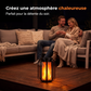 ☀️ Lanterne solaire à flamme vacillante – étanche et automatique – lumière chaude réaliste, parfaite pour les terrasses, les jardins ou les allées – aucun câble nécessaire 🌙