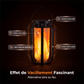 ☀️ Lanterne solaire à flamme vacillante – étanche et automatique – lumière chaude réaliste, parfaite pour les terrasses, les jardins ou les allées – aucun câble nécessaire 🌙