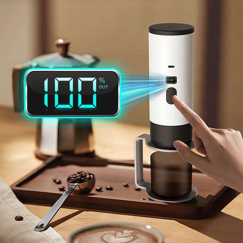 ☕ PROMO FLASH : 50% DE RÉDUCTION ! Machine à Expresso Portable Compacte – Charge Type-C, Écran Digital & Réservoir 90 ml for Café en Voyage ✨