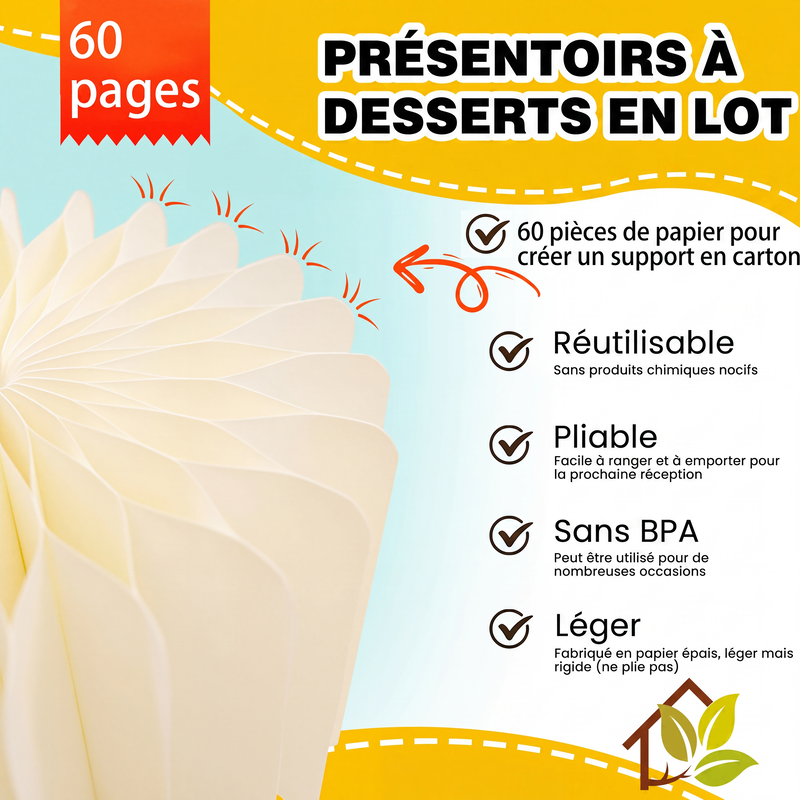 Supports cylindriques pliables pour fêtes