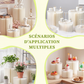 Supports cylindriques pliables pour fêtes