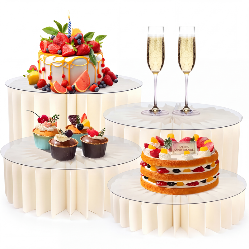 Supports cylindriques pliables pour fêtes