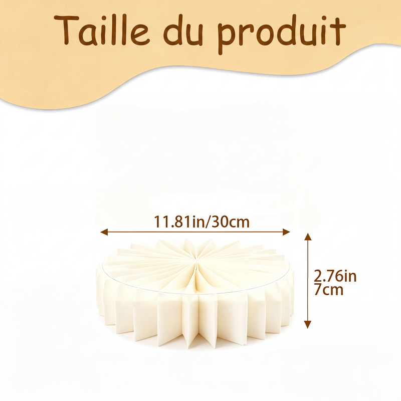 Supports cylindriques pliables pour fêtes