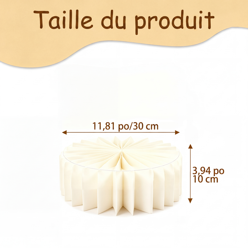 Supports cylindriques pliables pour fêtes