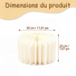Supports cylindriques pliables pour fêtes