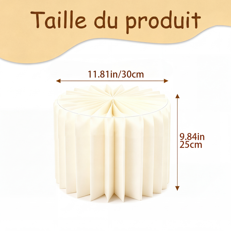Supports cylindriques pliables pour fêtes
