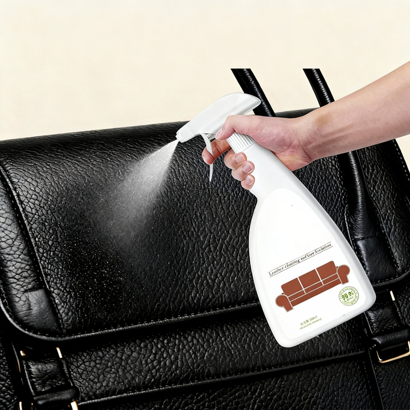 🧴 50% DE RÉDUCTION! 🚗 Spray nettoyant pour cuir – Sans rinçage, idéal pour canapés & sièges ✨