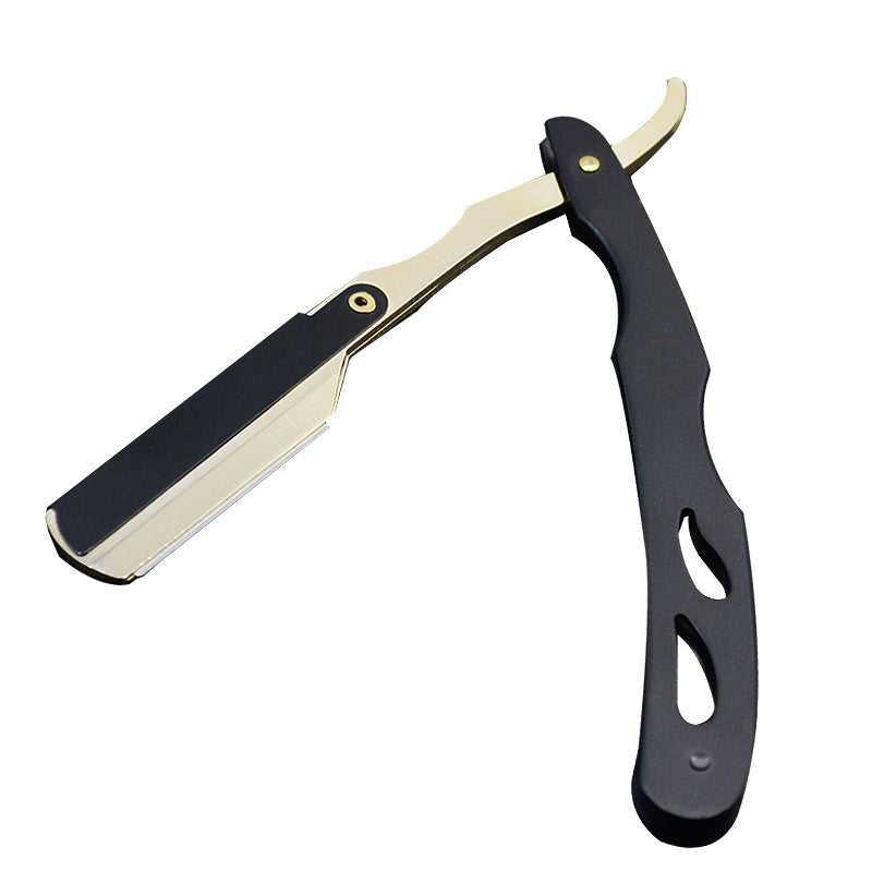 📢📢50 % DE RÉDUCTION !! ⏰Support de Rasoir Droit Pliable – Pivot 270° & Chargement Rapide de Lame for Un Rasage de Précision à Domicile ✨