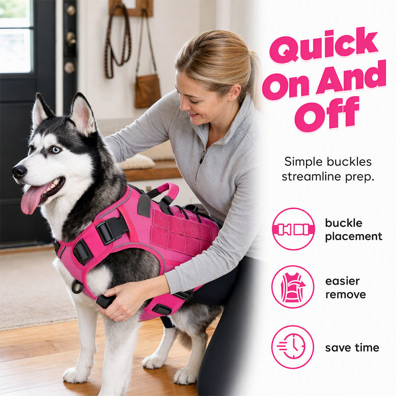 🎁Nouveauté 2026 -50%💥 Harnais gilet pour chien en tissu Oxford résistant – Sûr, ajustable et confortable 🥾✨