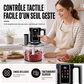 Robot culinaire multifonction avec commande tactile et bol en verre
