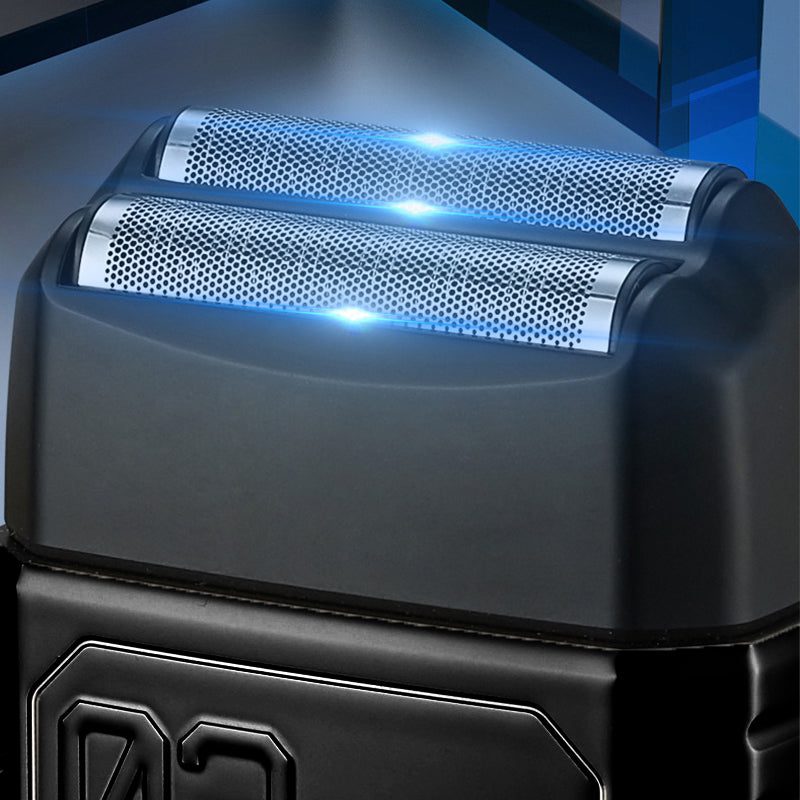 🪒 PROMO FLASH : 50% DE RÉDUCTION ! Rasoir à Grille Lavable de Précision – Double Grille & Têtes Flottantes – Vitesses Réglables & Écran LED for Rasage Confortable ✨