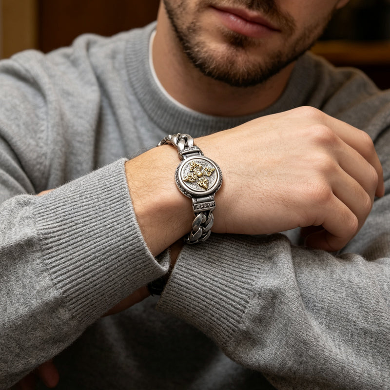 🔥 PROMO FLASH : 50% DE RÉDUCTION ! Bracelet Vajra Rotatif Vintage – Détail Rotatif Lisse & Style Audacieux for Un Look Affirmé au Quotidien 👑✨