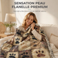 🐾 50% DE RÉDUCTION! 🛋️ Couverture en flanelle – Motifs pattes, douce & réconfortante ✨
