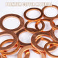 🔧 50% DE RÉDUCTION! ⚙️ Rondelles plates en cuivre – 100/200 pièces, robustes & polyvalentes ✨