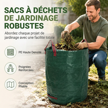 Sacs à déchets de jardinage réutilisables et résistants