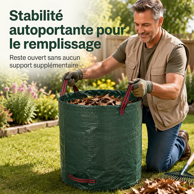 Sacs à déchets de jardinage réutilisables et résistants