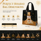 🎉 Soldes 2026 — Plus de 12 000 vendus !🎄 Sac Cadeau de Noël en Non-Tissé Noir – Détails Dorure Or Réutilisable ✨