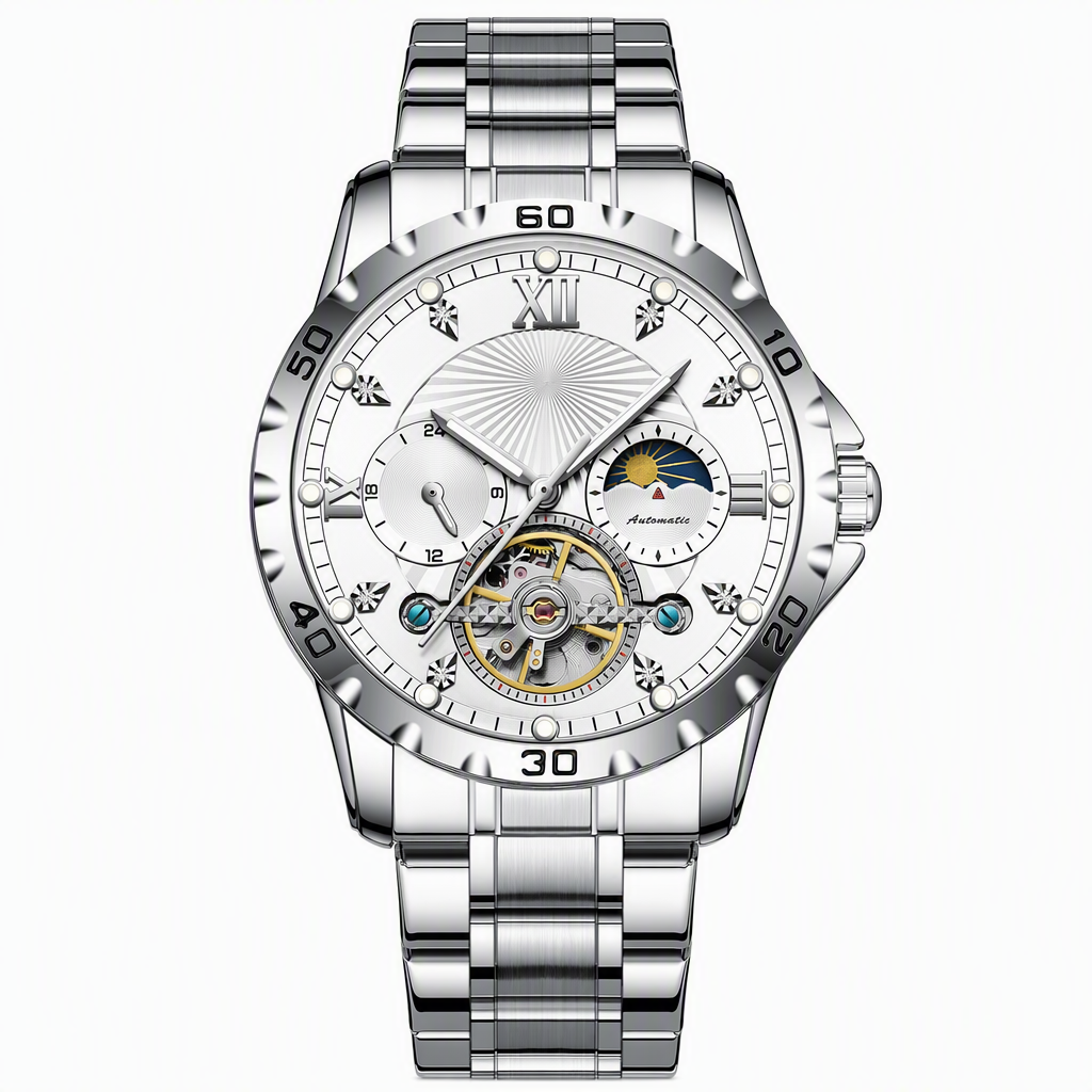 ⌚ PROMO FLASH : 50% DE RÉDUCTION ! Montre Mécanique Automatique – Cadran Squelette & Aiguilles Lumineuses for Une Élégance Horlogère Sans Pile ⚙️✨