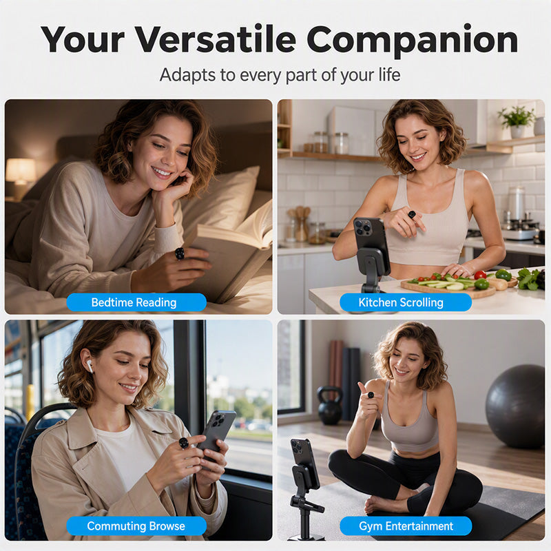📱 50% DE RÉDUCTION OFFRE LIMITÉE ! ✨ Télécommande Bague Bluetooth Multifonction – Mains Libres, Rechargeable, Portable 💍